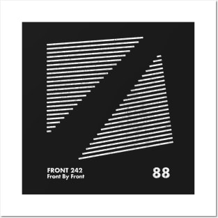 Front 242 / Front By Front / Minimalist Graphic Artwork Design Posters and Art